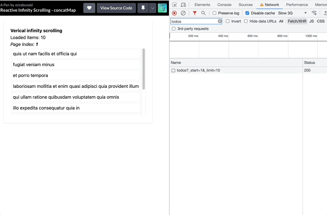 Issues with using concat map.